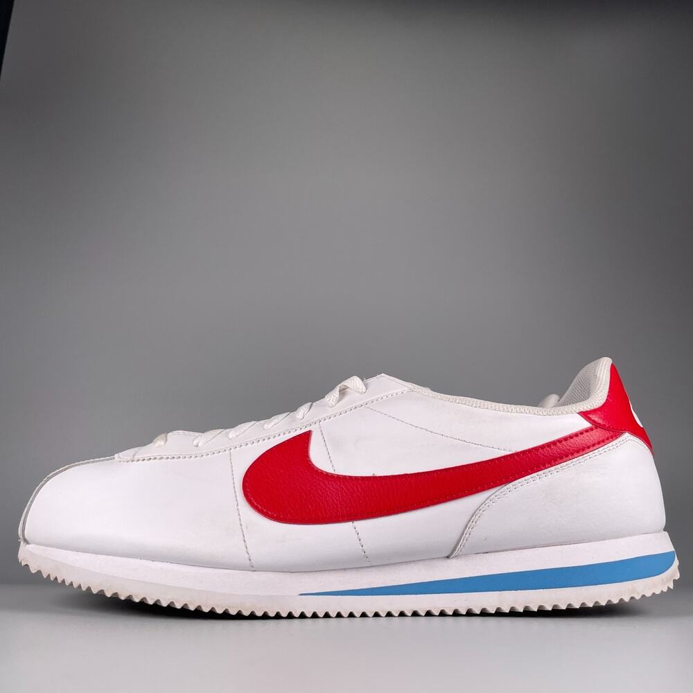 Nike Cortez Forrest Gump Men's 15 White Blue Red Running Sneakers Athletic Shoes